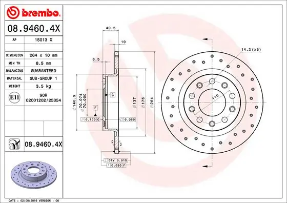 BREMBO 08.9460.4X