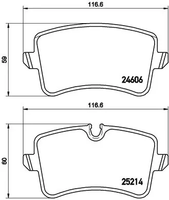 BREMBO Fren balata seti, diskli fren P 85 120