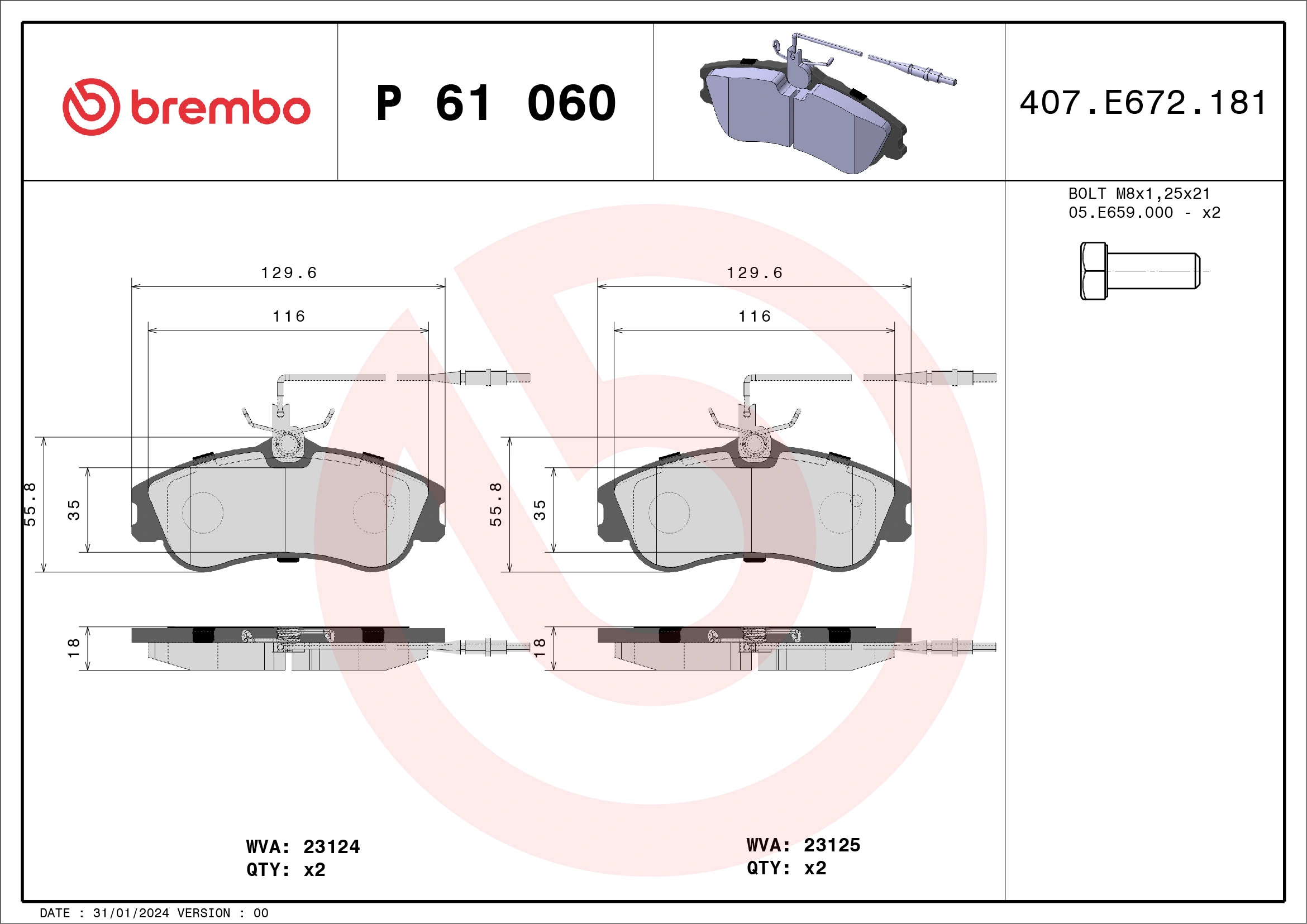 BREMBO P 61 060