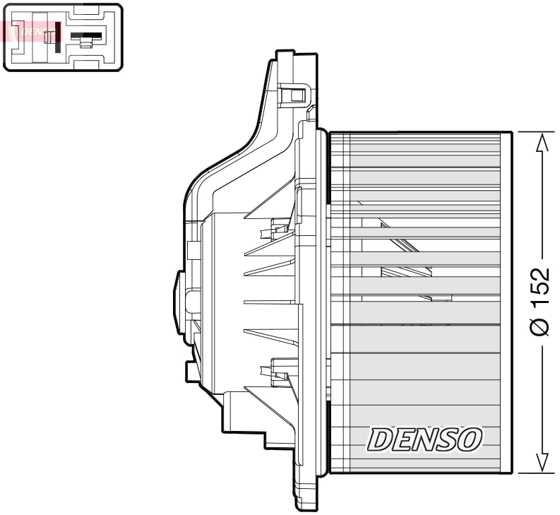 DENSO 室内エアダクト DEA41015