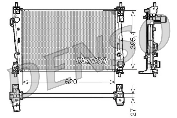 DENSO 라디에이터, 엔진 냉각 DRM01006