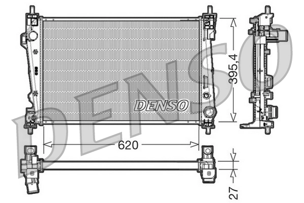 DENSO 라디에이터, 엔진 냉각 DRM01007