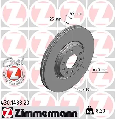 ZIMMERMANN Cakera Brek 430.1488.20