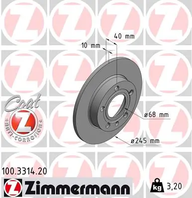ZIMMERMANN 100.3314.20