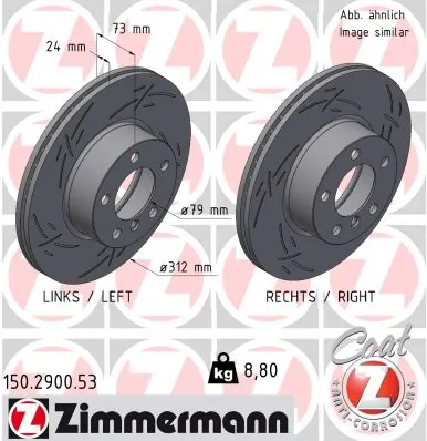 ZIMMERMANN Fren diski 150.2900.53