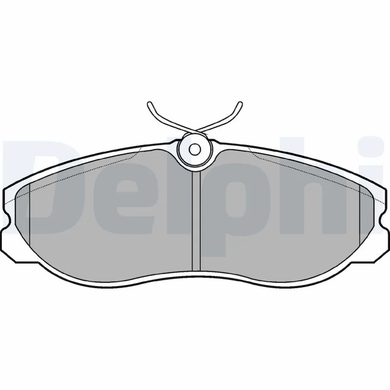 DELPHI Set bantalan rem, rem cakram LP847
