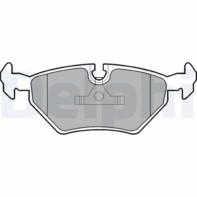 DELPHI Brake Pad Set, disc brake LP555