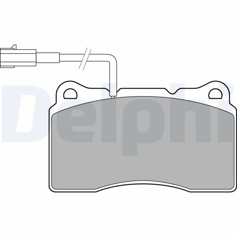 DELPHI Set Pad Brek, Brek Piring LP3157