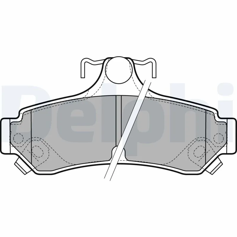 DELPHI Brake Pad Set, disc brake LP2700
