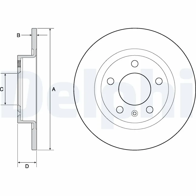 DELPHI Bremsscheibe BG4675