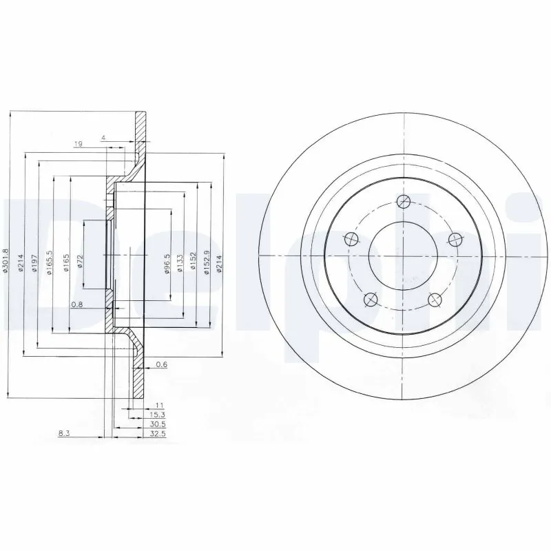DELPHI Brake Disc BG4026