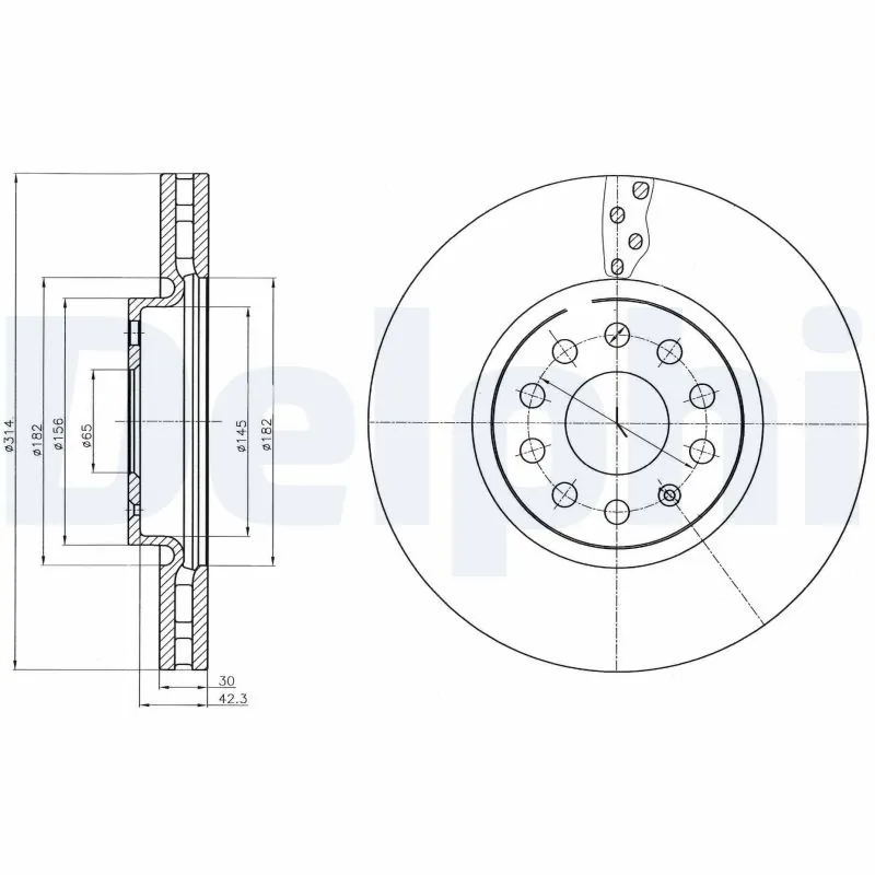 DELPHI Fren diski BG4330C