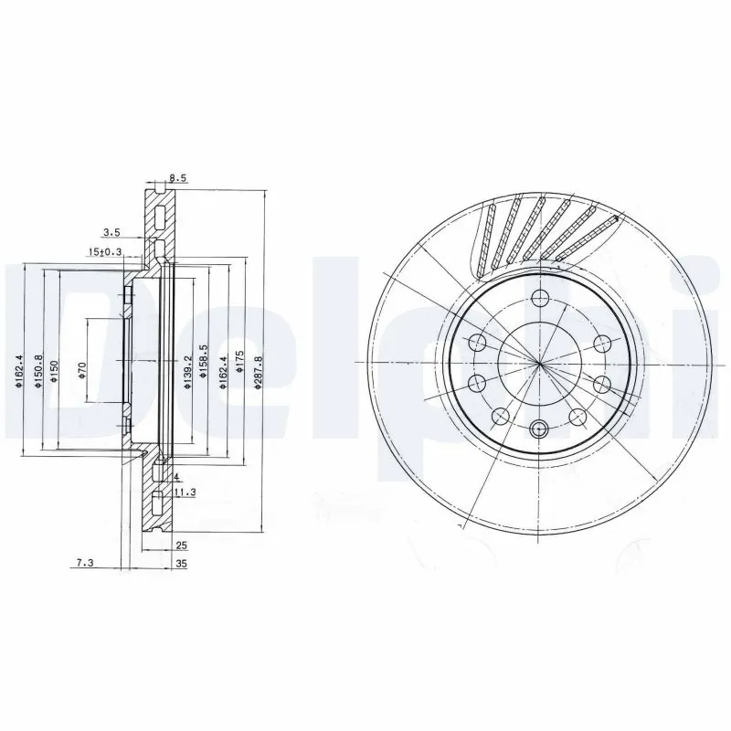 DELPHI Cincin rem BG3142