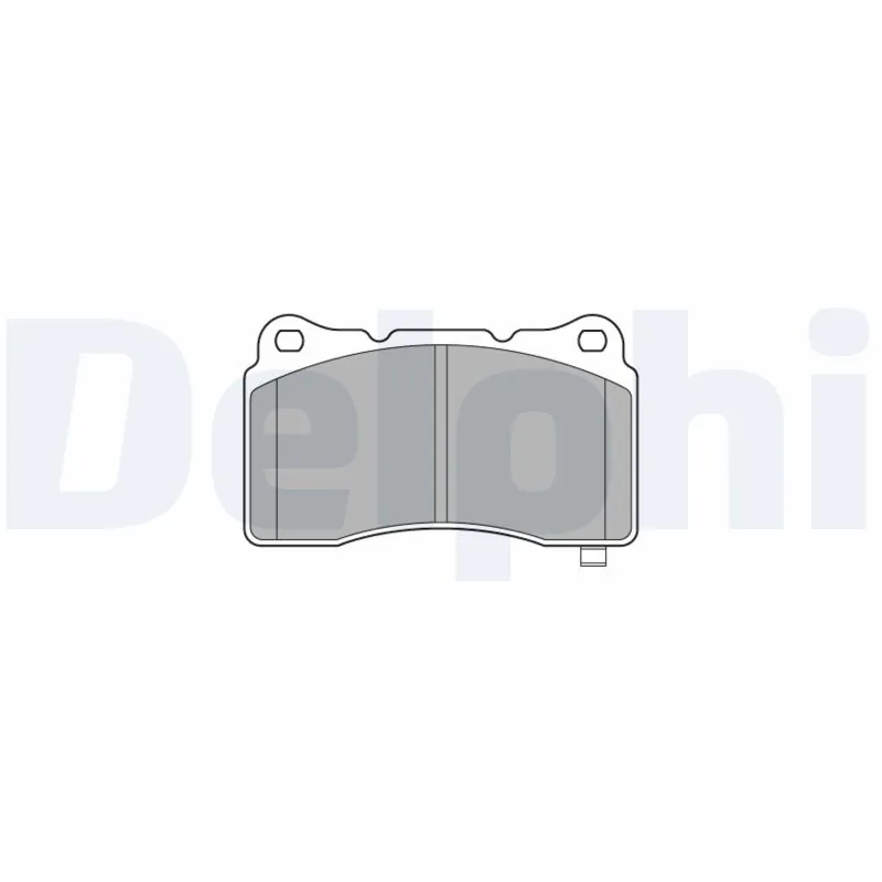 DELPHI مجموعة بطانة الفرامل، فرامل قرصية LP3575