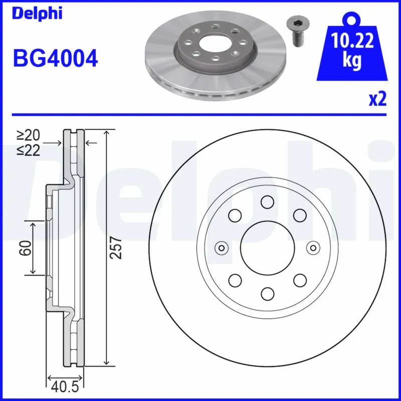 DELPHI Fren diski BG4004