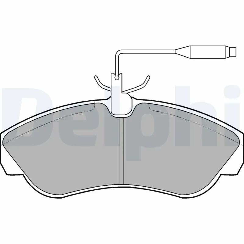 DELPHI Set bantalan rem, rem cakram LP878