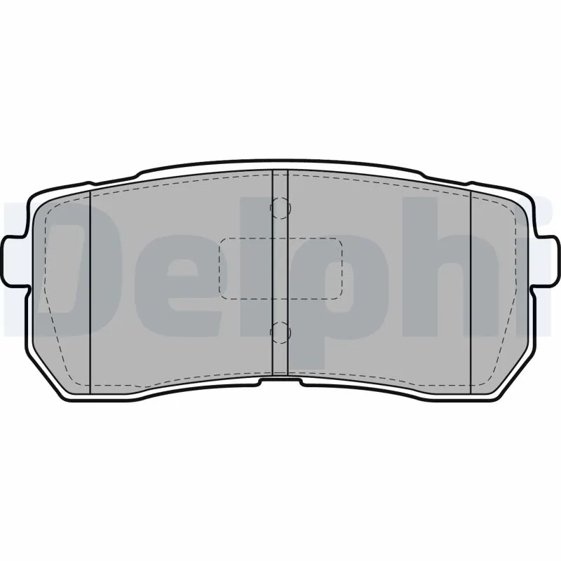 DELPHI Set bantalan rem, rem cakram LP2095