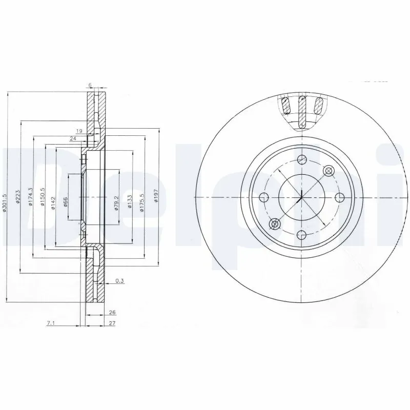 DELPHI Fren diski BG4002