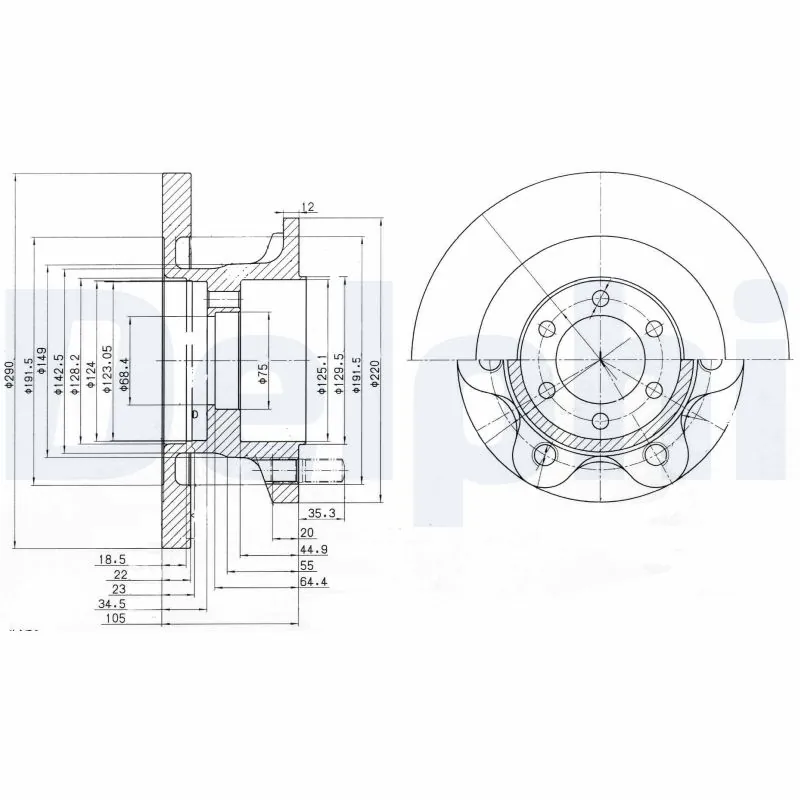 DELPHI Cincin rem BG9722