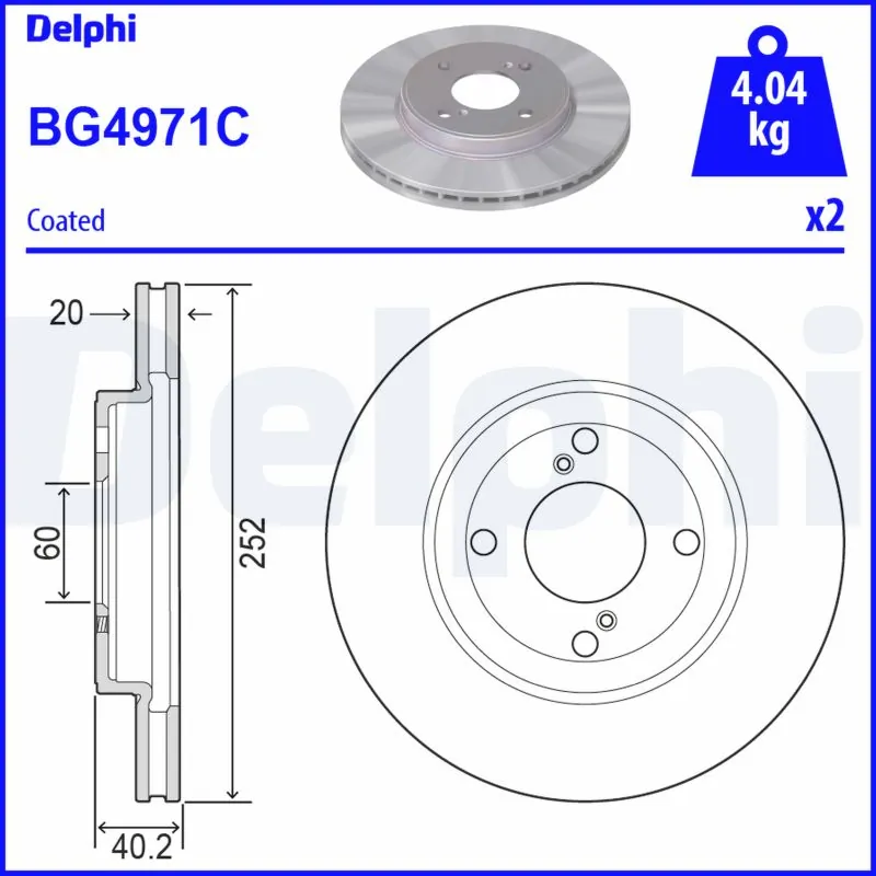 DELPHI Cincin rem BG4971C