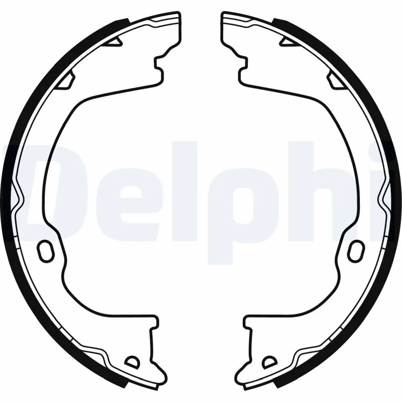 DELPHI 브레이크 슈 어셈블리, 주차 브레이크 LS2055