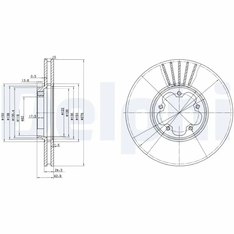 DELPHI Cakera Brek BG3676