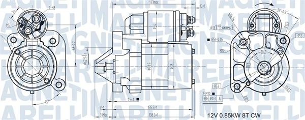 MAGNETI MARELLI 起动机 063721186010