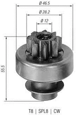 MAGNETI MARELLI Pinion, starter 940113020130