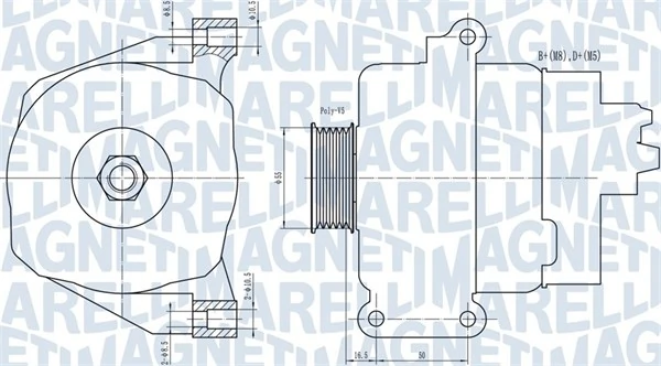 MAGNETI MARELLI Alternatör 063731766010