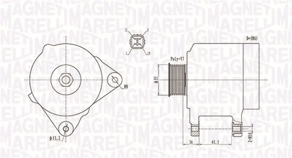 MAGNETI MARELLI 발전기 063731907010