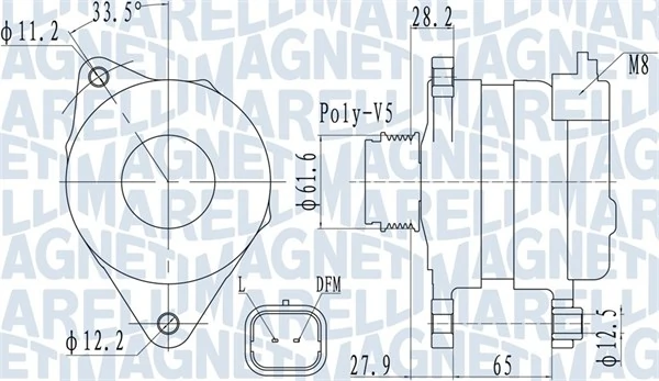 MAGNETI MARELLI Alternatör 063732016010