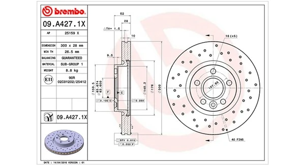 MAGNETI MARELLI Bremsscheibe 360406087602
