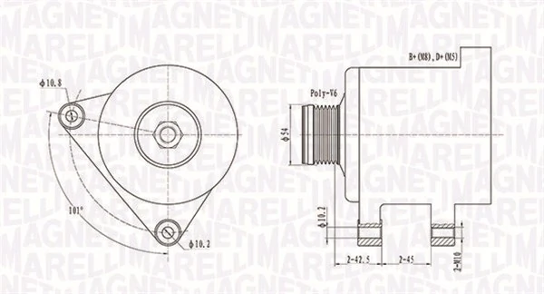 MAGNETI MARELLI אלטרנטור 063731553010