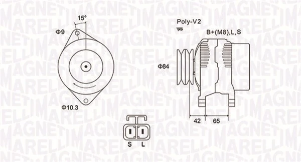 MAGNETI MARELLI Alternatör 063731530010