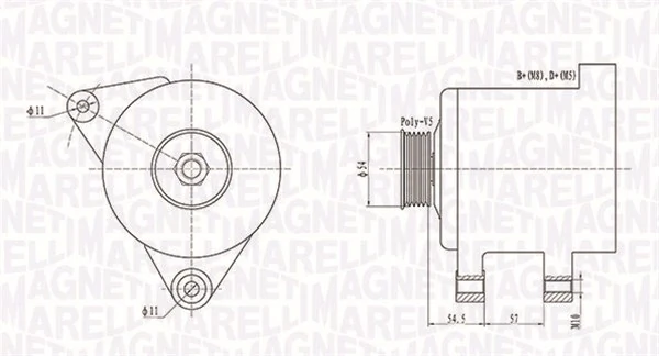 MAGNETI MARELLI 发电机 063731747010