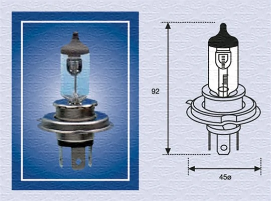 MAGNETI MARELLI Lampu Pijar, Lampu Tinggi 002156100000