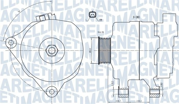 MAGNETI MARELLI Генератор 063731499010