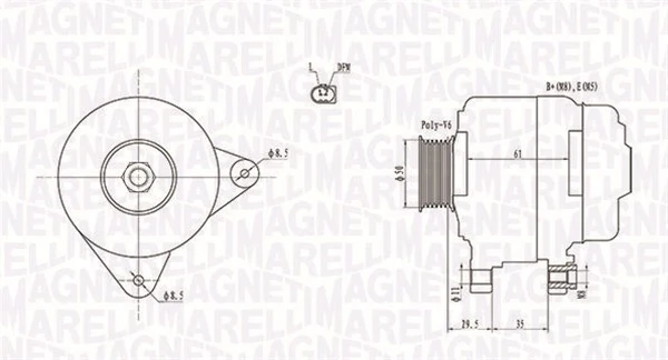 MAGNETI MARELLI 발전기 063731921010