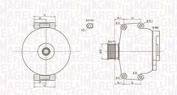MAGNETI MARELLI 발전기 063731908010