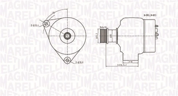 MAGNETI MARELLI Alternatör 063731138010