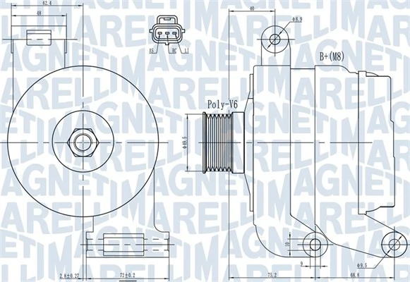 MAGNETI MARELLI 발전기 063731931010