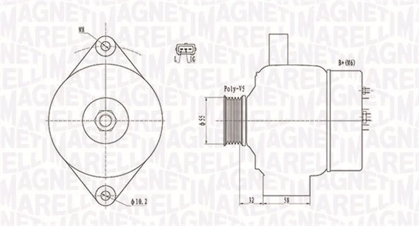 MAGNETI MARELLI 发电机 063732026010
