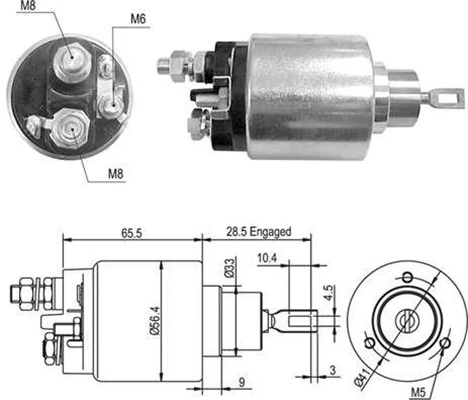 MAGNETI MARELLI 起动机电磁开关 940113050365