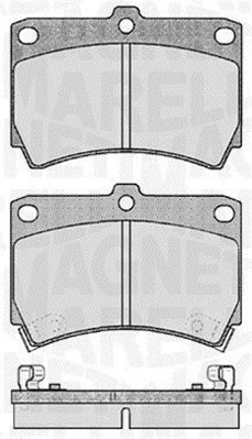 MAGNETI MARELLI Kit pastiglie freno, Freno a disco 363916060286