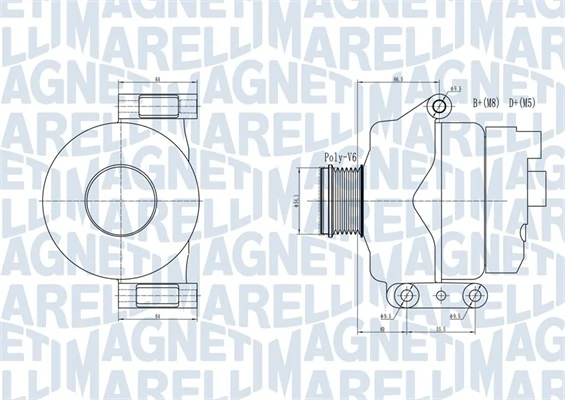 MAGNETI MARELLI Alternatör 063731934010