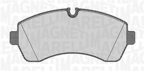 MAGNETI MARELLI Set Pad Brek, Brek Piring 363916060647