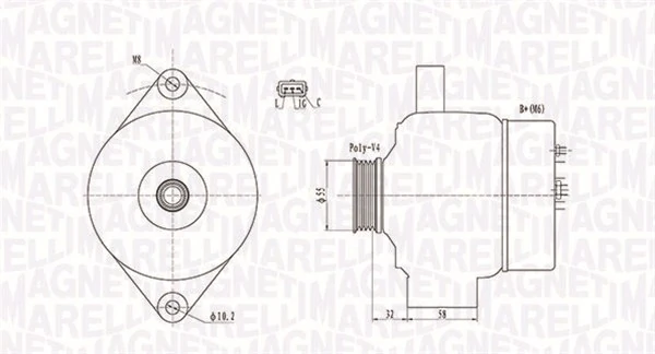 MAGNETI MARELLI Alternatore 063731803010