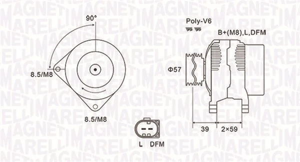 MAGNETI MARELLI 발전기 063732002010