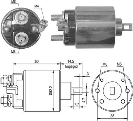 MAGNETI MARELLI Elettromagnete, Motore d'avviamento 940113050022