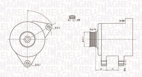 MAGNETI MARELLI 발전기 063731569010